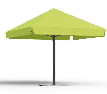 sv. zelený antracit Zahradní slunečník s volánem světle zelený s antracitovou konstrukcí